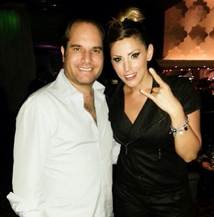 Andrew Silverman with his friend