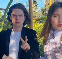 Ella Anderson with her brother Julian Anderson