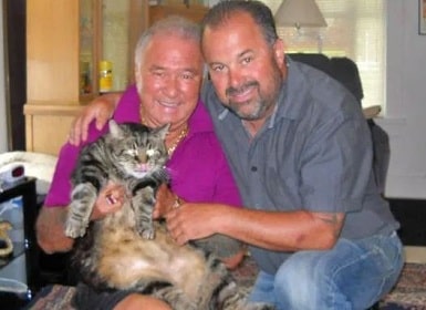 Frank Fritz with his father Bill Fritz