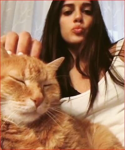 Izabelle Leite Height, Weight, Age, Husband, Boyfriend, Biography & More 10 Izabelle Leite with her cat Tarzan