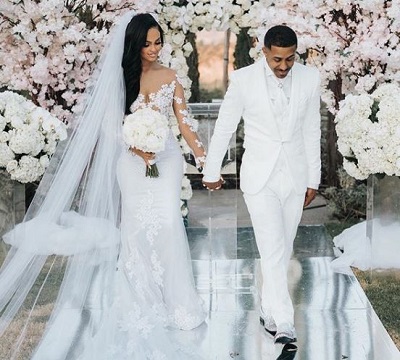 Miya Dickey and Marques Houston's wedding ceremony pictures