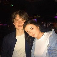 Sam Holland and his girlfriend