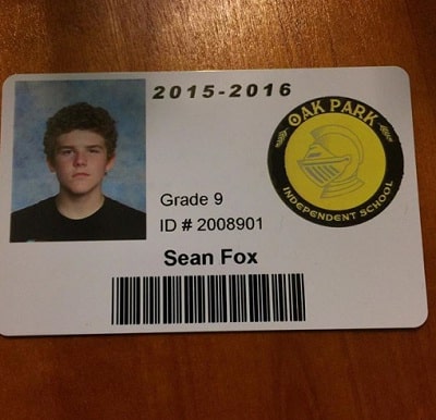 Sean Ryan Fox Height, Weight, Age, Girlfriend, Biography, Family & More 8 Sean Ryan Fox School Identity Card