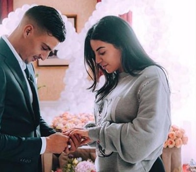 Selma Omari engagement with her boyfriend Boef