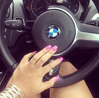 Simphiwe Ngema owns a BMW car