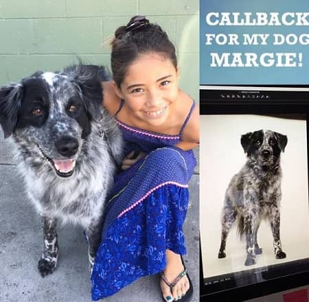 Xochitl Gomez has a pet dog Margie