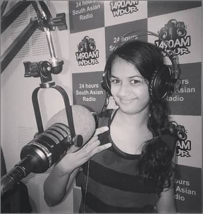 Ariyana Glory pictured during her early days as a radio jockey