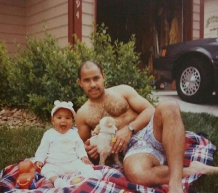 Britt Stewart Wiki, Age, Height, Weight, Husband, Biography & More 6 Childhood picture of Britt Stewart with her father Bj Stewart