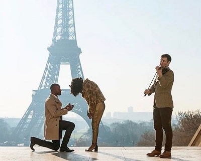 Deji LaRay 12 Deji LaRay proposed his partner Shar Davis Olasimbo