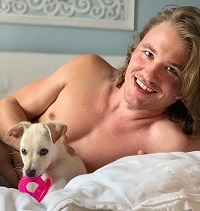 Dylan Playfair 7 Dylan Playfair with his pet