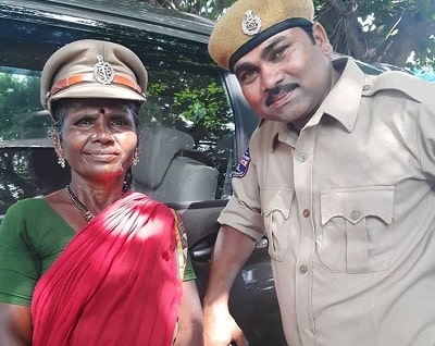 Gangavva spotted with her co-actor Anjaiah Milkuri