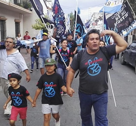 Juan Emilio Ameri in rally with his daughters