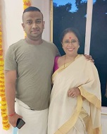 Karun Raman 6 Karun Raman and his mother