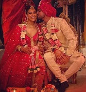 Kshitij Prasad with his spouse