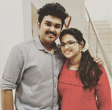 Lekshmi Pramod Wiki, Age, Husband, Height, Weight, Biography & More 10 Lekshmi Pramod with her brother Vaishnav Pramod