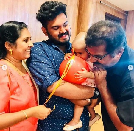 Lekshmi Pramod Wiki, Age, Husband, Height, Weight, Biography & More 7 Lekshmi Pramod's mom Preetha Pramod, dad Pramod, daughter Dua Parveen, and brother Vaishnav Pramod