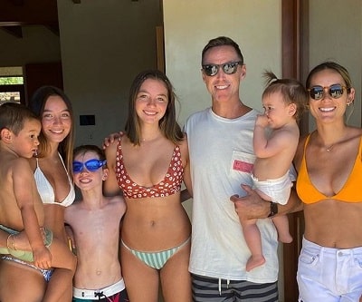 Lilla Frederick spotted with her step-daughters Lola Nash & Bella Nash and step-son Matteo Joel Nash