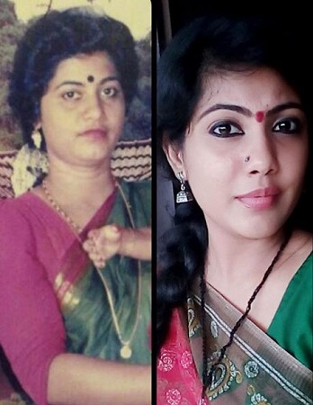 Nayana Elza and her mother