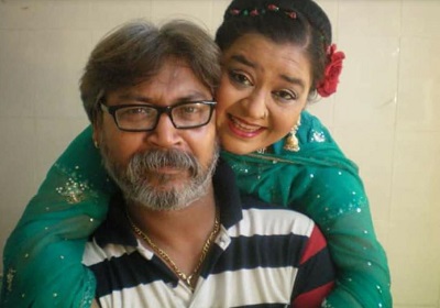 Nishi Singh Bhadli with her husband Sanjay singh Bhadli