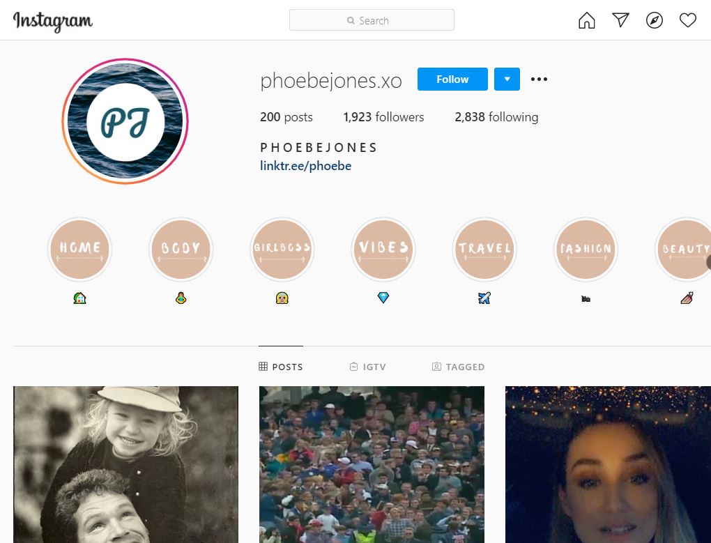 Phoebe Jones Wiki (Dean Jones's Daughter) Age, Biography & Facts 32 Phoebe Jones's IG has around 2k followers