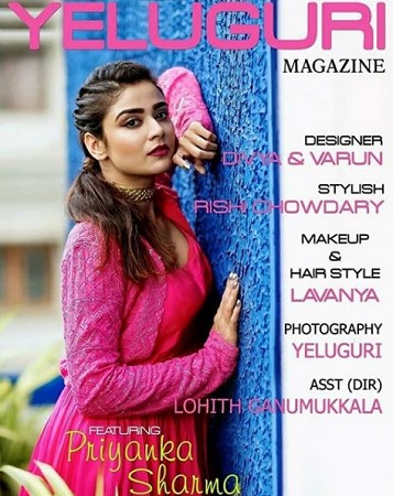 Priyanka Sharma Wiki, Age, Husband, Height, Family, Biography & Facts 16 Priyanka Sharma on the cover page of Yeluguri magazine