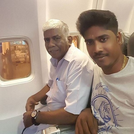RJ Vinoth 7 RJ Vinoth with his dad