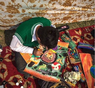 Ronit Ashra Wiki, Age, Height, Weight, Girlfriend, Biography, Family & Facts 10 Ronit Ashra during drawing competition in his school