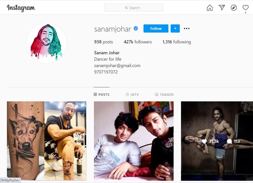 Sanam Johar Wiki, Age, Wife, Height, Caste, Family, Biography & Facts 24 Sanam Johar is famous on IG