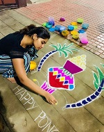 Shivani Narayanan 6 Shivani Narayanan loves to make rangoli