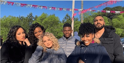 Skyler Joy Wiki, Age, Boyfriend, Height, Weight, Biography & More 2 Skyler Joy pictured alongside her P-Valley co-stars Tyler Lepley, Brandee Evans, and Shannon Thornton