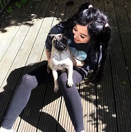 Talia Mar Height, Weight, Age, Net worth, Boyfriend, Biography & Facts 6 Talia Mar with her pet dog