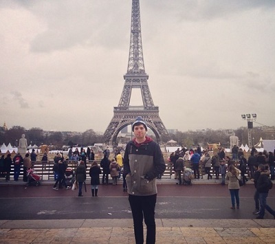 Zerkaa snapped during the trip to Paris