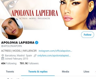Apolonia Lapiedra: Age, Height, Weight, Husband, Biography & Facts 12 Apolonia Lapiedra most followed pornstar