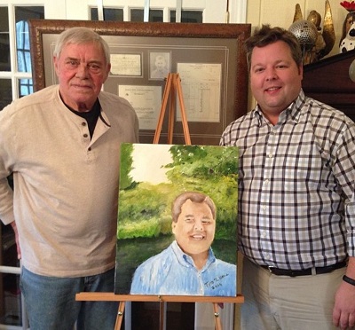 Bradley Collins friend gifted him painting