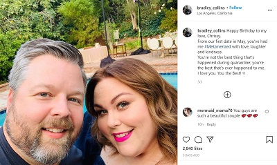 Bradley Collins shared post on his lover Chrissy Metz's birthday