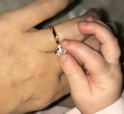 Camilla Luddington shared picture of her engagement ring