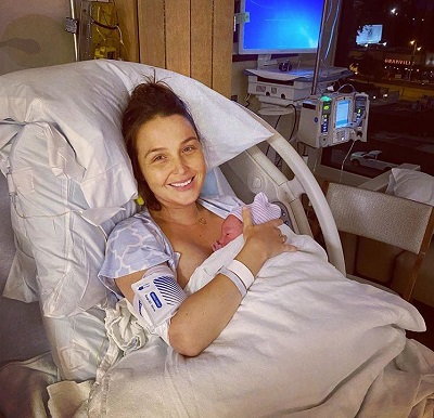 Camilla Luddington shared picture with new born baby boy Lucas