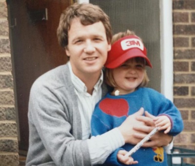Camilla Luddington with her father Martin Luddington