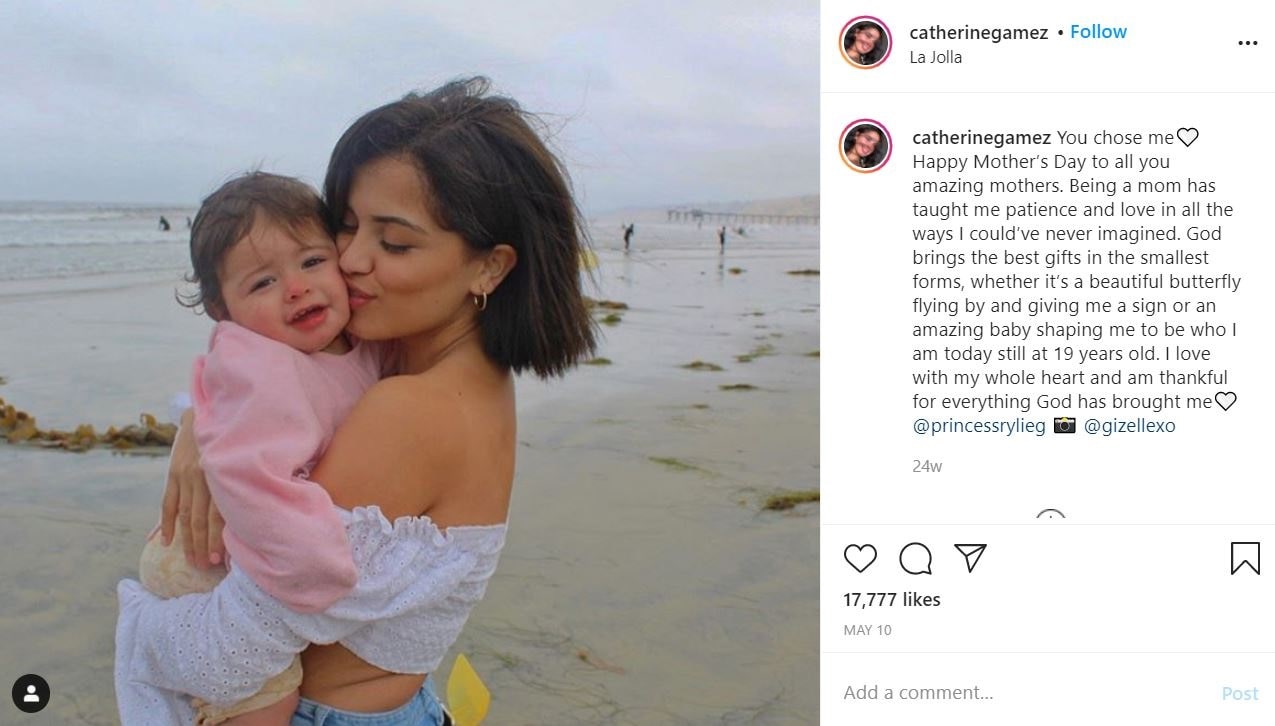 Catherine Gamez Wiki, Age, Boyfriend, Family, Height, Biography & More 22 Catherine Gamez posted an emotional post on the occasion of Mother's Day