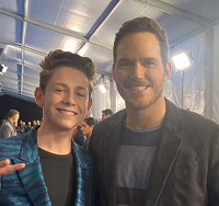 Dakota Lotus' pictured with Chris Pratt