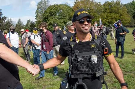 Enrique Tarrio (Proud Boys) Wiki, Age, Wife, Biography, Family & Facts 6 Enrique Tarrio in rally