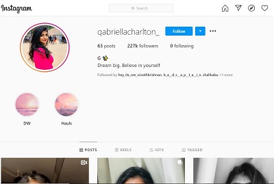 Gabriella Charlton (Bigg Boss) Age, Boyfriend, Height, Caste, Biography & Facts 13 Gabriella Charlton Instagram Page