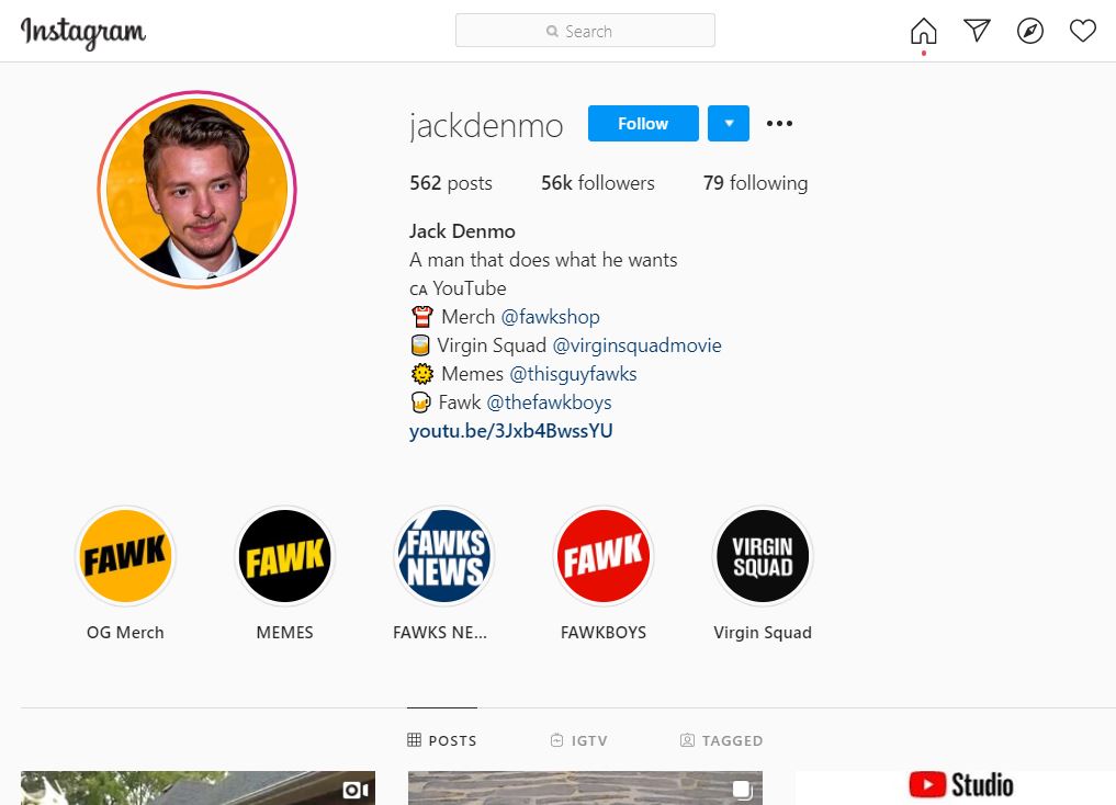 Jack Denmo: Age, Height, Weight, Net worth, Girlfriend, Biography & Facts 20 Jack Denmo's IG has more than 56k followers