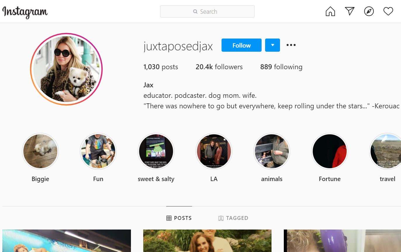 Jacquelyn Smith Instagram account