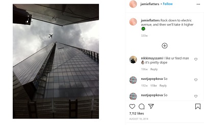 Jamie Flatters Age, height, Weight, Girlfriend, Biography, Family & Facts 11 Jamie Flatters first Instagram Post