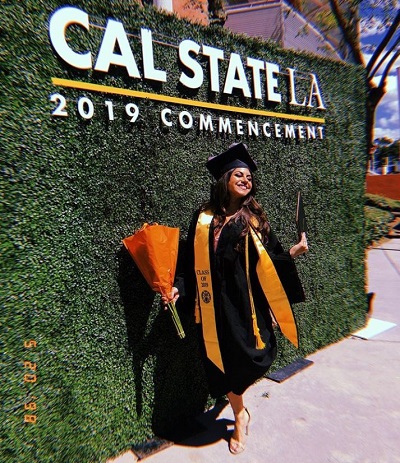 Jearnest Corchado shared picture from her graduation