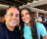 Jearnest Corchado with her father Ernesto Corchado Serrano