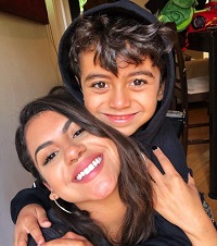 Jearnest Corchado with her youngest brother