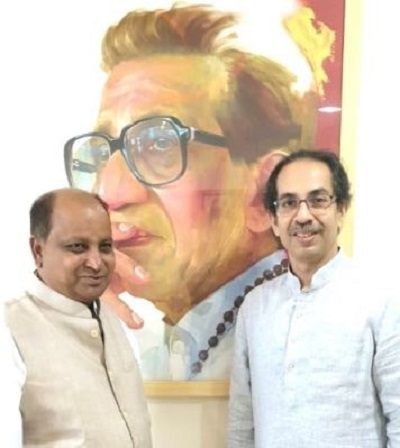 Kishore Tiwari with Maharastra CM uddhav thakre