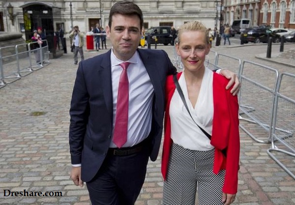 Marie-France van Heel and Andy Burnham
